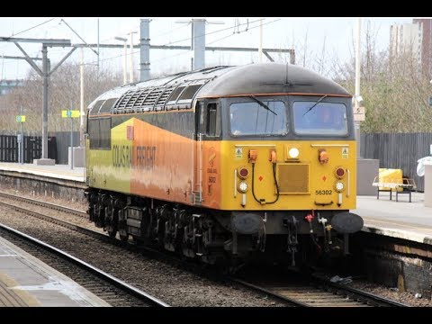 (HD) Colas 56302 (0Z56 Doncaster - Acton Lane & 0Z58 Acton Lane - Doncaster) @ AAP & CMD 03/04/18