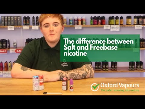 The difference between Salt and Freebase nicotine in vaping