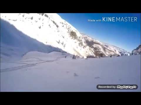 Ski Safari music (Troublemaker) over skiers falling off cliffs