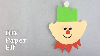 How to Make a Paper Elf | DIY Christmas Craft for Kids