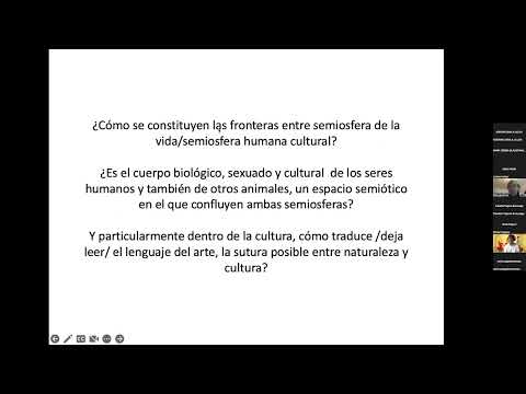 Perspectiva Biosemiótica para pensar arte, naturaleza, cultura / Dra. Silvia N. Barei Berrueta