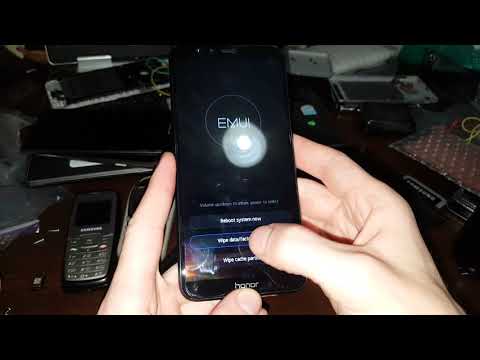 Huawei Honor 9 lite hard reset сброс настроек графический ключ пароль зависает тормозит висит