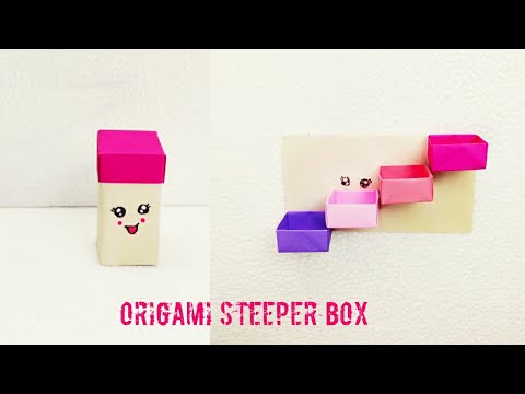 DIY Secret Stepper Box | Paper Craft | Origami Secret Stepper Box Tutorial