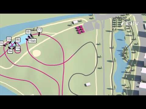 HSBC FEI European Eventing Championships 2013 - Malmö - Cross Country Course Animation