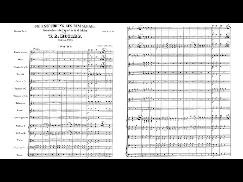 W.A. Mozart - Die Entführung aus dem Serail, K. 384 (Audio + Full Score)