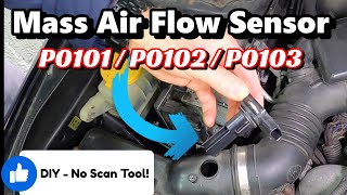 Download Lagu How to test and replace a Mass Air Flow Sensor or MAF Sensor | P0101 P0102 P0103 Thumbnail