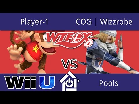 WTFox2 - Player-1 (Diddy) vs COG | Wizzrobe (Sheik) - Smash 4 Pools