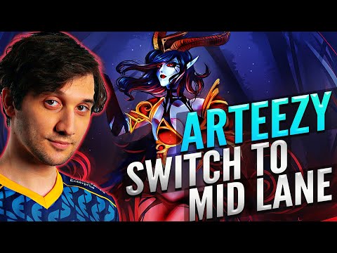 ARTEEZY Leave The Carry Spot to Someone Else & Going to Mid Lane With QUEEN OF PAIN | Pure Massacre