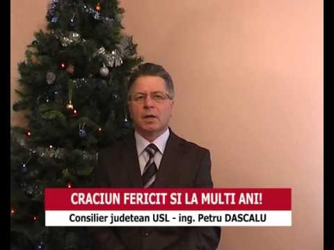 Urare Sarbatori de Iarna - Cons jud Petrica DASCALU