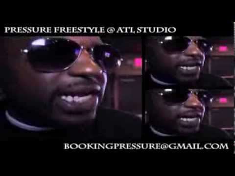 Pressure Freestyles a little at Patchwerk Studios