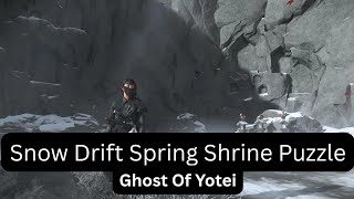 Snow Drift Spring Shrine Puzzle - Ghost Of Yotei