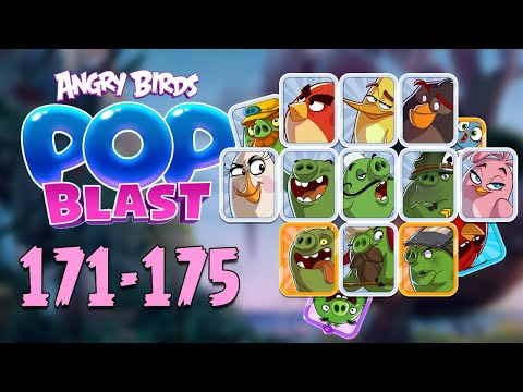 Angry Birds Pop Blast Gameplay Pt 34: Levels 171-175 - New Character Spotted...