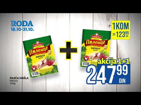 Roda I Akcija 1+1 18.10 - 31.10.2018.