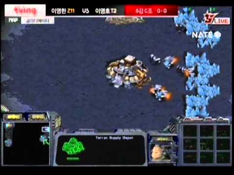 '12 Tving OSL - Round of 8 - Flash vs. Shine 1set (Eng. Com.)