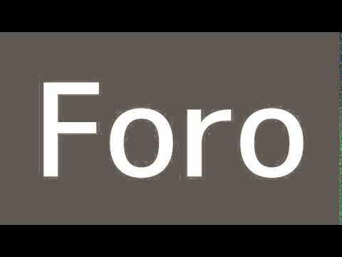 How to say Forum in Spanish