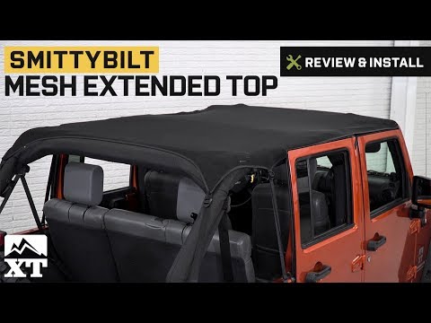 Jeep Wrangler Smittybilt Mesh Extended Top (2010-2018 JK 4 Door) Review & Install