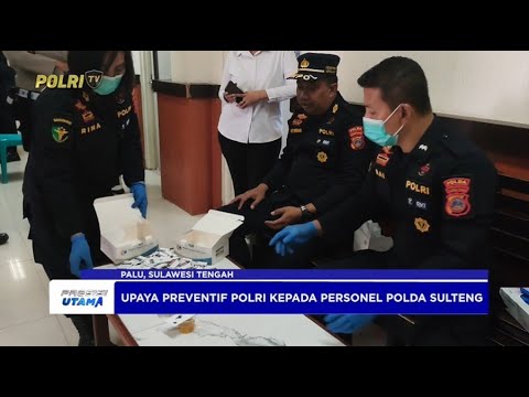 POLDA SULTENG LAKSANAKAN TES URINE GUNA PENCEGAHAN PENYALAHGUNAAN NARKOBA