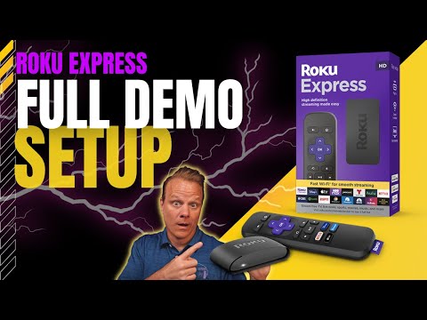 Roku Express (New, 2022) HD Streaming Device - FULL SETUP DEMO