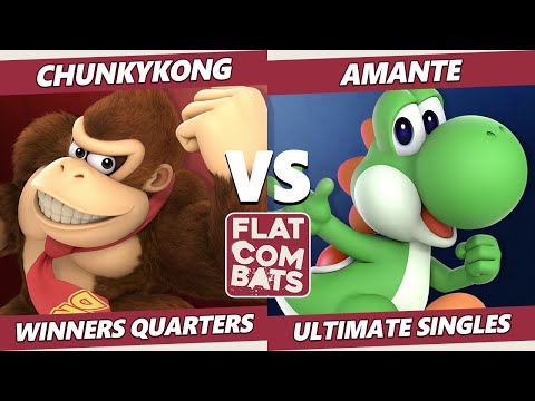 Flat Combats 1 Winners Quarters - EDM | ChunkyKong (Donkey Kong) Vs. Amante (Yoshi) SSBU Smash Ultim