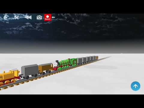 Blocksworld Thomas and friends flying kipper crash