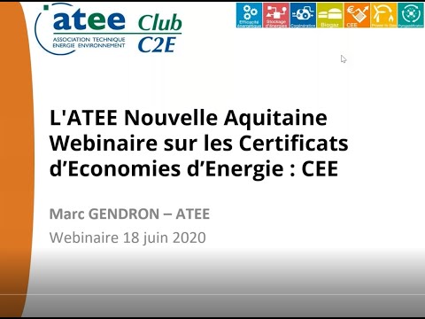 ATEE - Les Certificats d'économies d'énergie - CEE -
