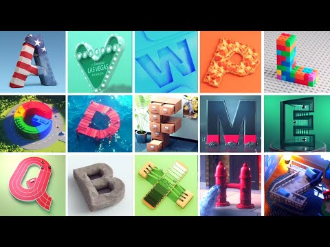 36days of type - Animated alphabet 2022. @TheMotion_Creator