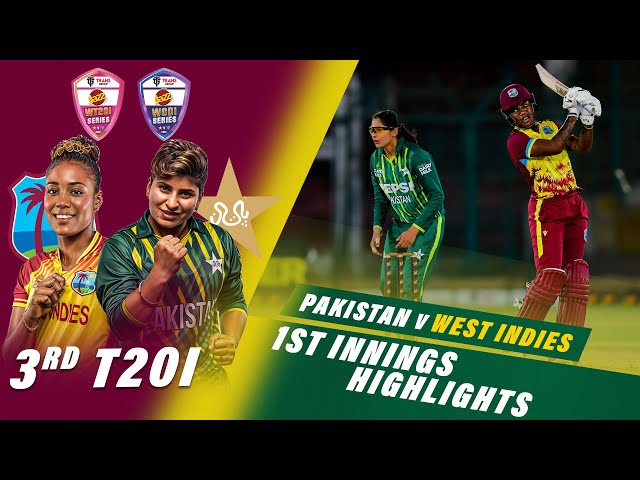 1st Innings Highlights | Pakistan Women vs West Indies Women | 3rd T20I 2024 | PCB | M2F2U