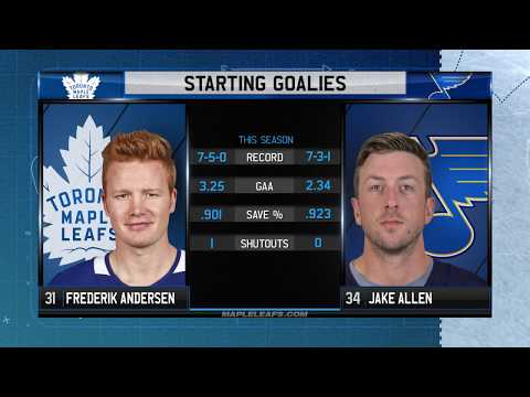 Molson Canadian Leafs Gameday: Toronto at St. Louis - November 4, 2017