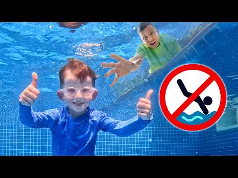 Pool Rules FOR KIDS🏊‍♂️ Crocodile & Shark Surprise?!
