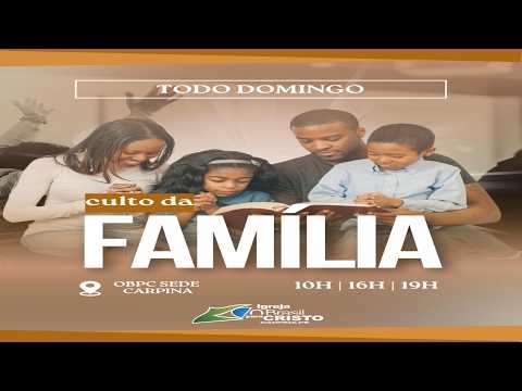 Culto da Família | 26/04/2026 - 18:30h | Ao Vivo