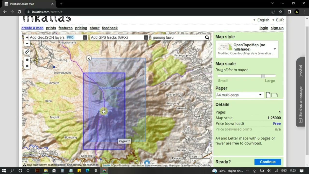 DOWNLOAD PETA TOPOGRAFI RESOLUSI TINGGI SECARA GRATIS - INKATLAS