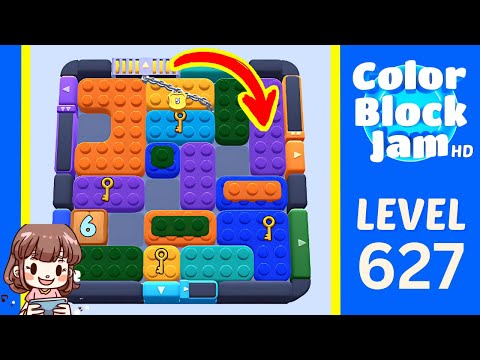 Color Block Jam Level 627 Solution Walkthrough