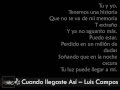 Pista Cuando llegaste Así Luis Campos 