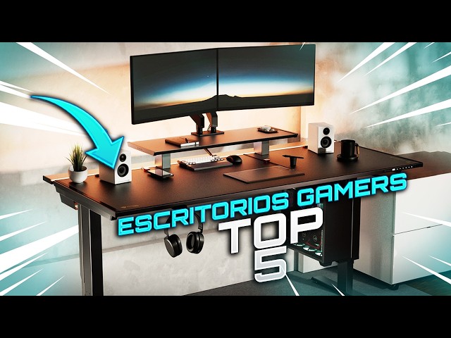 Vídeo relacionado con TRIUMPHKEY Mesa Gaming 80 x 52 cm, Escritorio Gaming en Forma de Z Ergonómica, Mesa Gamer de Fibra de Carbono, Mesa para Ordenador con Gancho para Auriculares, Negro