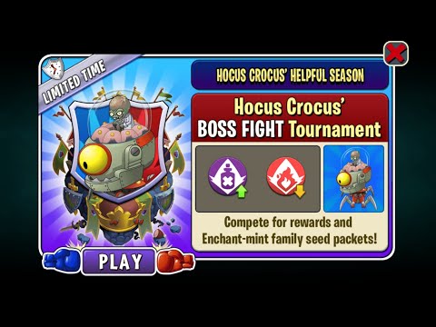 #FantastiXPvZ2 #ArenaBattlez (Week 155) - Hocus Crocus vs Zomboss - [28.5 Million] Mastery Plants