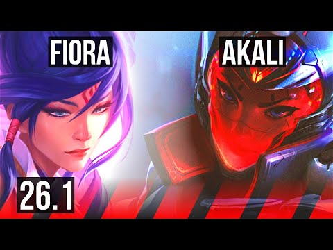 FIORA vs AKALI (TOP) | 7k gold comeback | EUW Master | 26.1