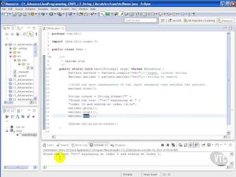 Vtc Player Advanced Java Programming Java Se 7 String Literals