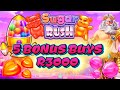 5 X R3000 Bonus Buys Challenge On Sugar Rush Ft Gates Of Olympus 1000