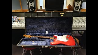 Video thumbnail for 1963 Fender Strat Fiesta Red Guitar Video Up Close Vintage 60's Stratocaster Review by Essex Recording Studios