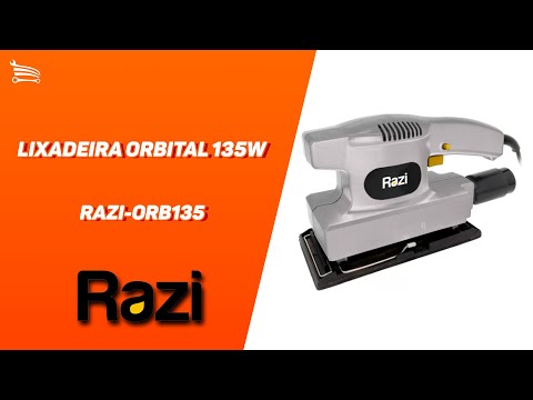 Lixadeira Orbital 1/3 de Lixa 135W 220V RAZI-ORB135 - Video