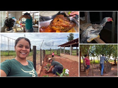 We went to my mother-in-law's farm | We started working on the garden 🪏🪴😍