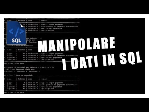 COME MANIPOLARE I DATI IN UN DATABASE SQL #3 | Vita Da Founder