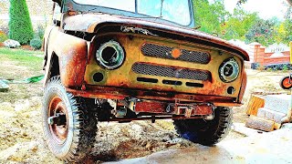 Restoration of the front axle of the old UAZ 469 car