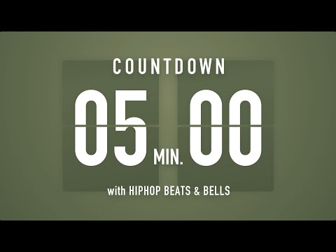 5 Minutes Countdown Timer Flip clock 🎵 / +HIP HOP BEATS
