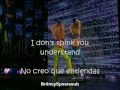 Britney Spears Lonely subtitulos español ingles 