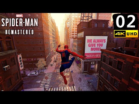 Spider-Man Remastered Gameplay Walkthrough Part 2 - PC 4K 60FPS No Commentary