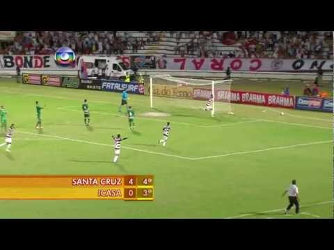 Campeonato Brasileiro Série C - Melhores Momentos: SANTA CRUZ 4 x 0 Icasa/CE - 04/08/2012