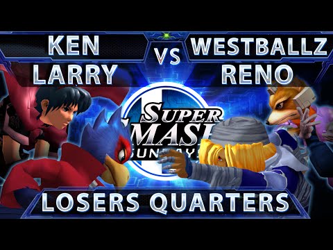 SSS 29 - Liquid Ken & Larry (Red) Vs. Westballz & Reno (Blue) SSBM Losers Quarters - Melee