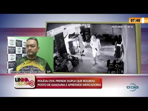 LINHA DE FOGO 24 01 2020 POLíCIA CIVIL PRENDE DUPLA QUE ROUBOU POSTO DE GASOLINA