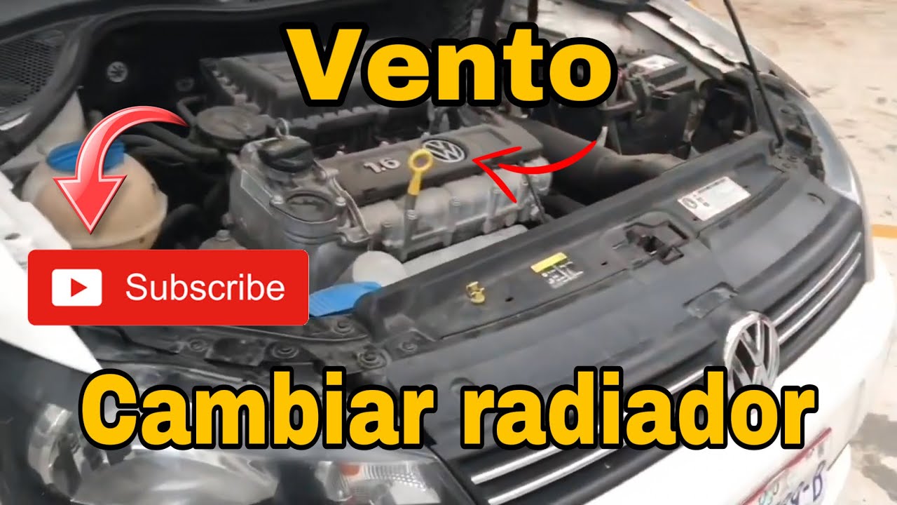 Cambiando radiador a un VW Vento 2014